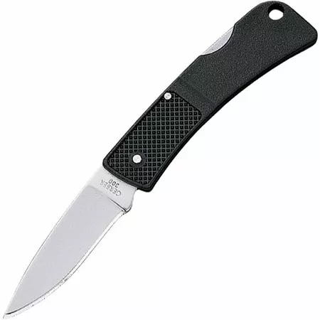 Gerber Knives Gerber 6050 L.S.T. Lockback Folding Pocket Drop Point Blade Knife With Black Lightweight Fiberglass Nylon Handles