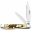 Case XX Knives Case 045 Peanut Folding Pocket Knife With Amber Bone Handle