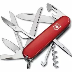 Swiss Army Knives Swiss Army 13713033X1 Huntsman Folding Pocket Knife With Red Handle