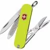 Swiss Army Knives Swiss Army 26223808RX1 Classic SD Army Folding Knife With Yellow StayGlow Handle