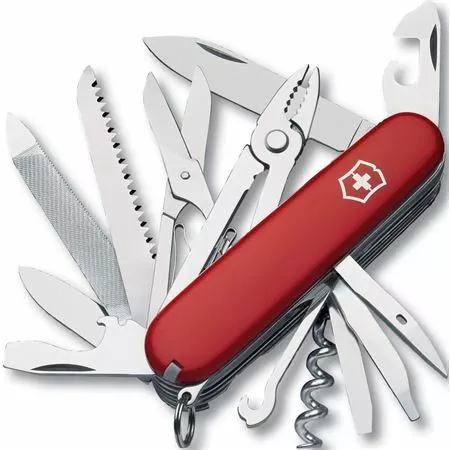 Swiss Army Knives Swiss Army 13773X2 Handyman Folding Pocket Knife With Red Handle