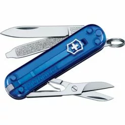 Swiss Army Knives Swiss Army 06223T2033X1 Classic Army Folding Knife With Translucent Sapphire Handle