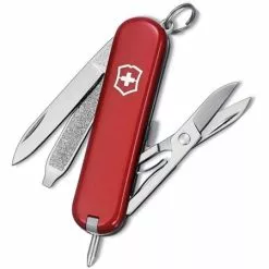 Swiss Army Knives Swiss Army 06225033X1 Signature Classic Folding Pocket Knife With Red Handle