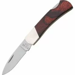 Bear & Son Cutlery Bear & Son 224R Stainless Drop Point Executive Lockback Folding Pocket Knife With Rosewood Handle