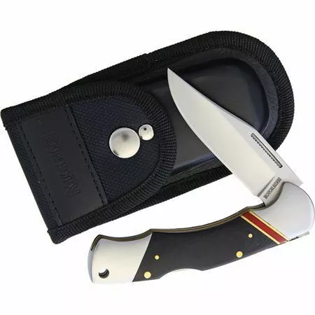 Rough Rider Knives Rough Rider 1654 Highland Lockback Stainless Clip Point Blade Knife With Black G10 Handle - Image 3