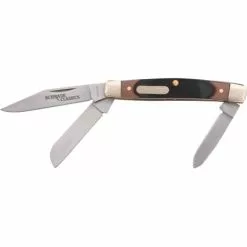 Schrade Knives Schrade 34OT Old Timer Middleman Folding Pocket Knife With Sawcut Delrin Handle