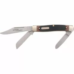 Schrade Knives Schrade 8OT Old Timer Senior Stockman Folding Pocket Knife With Sawcut Delrin Handle