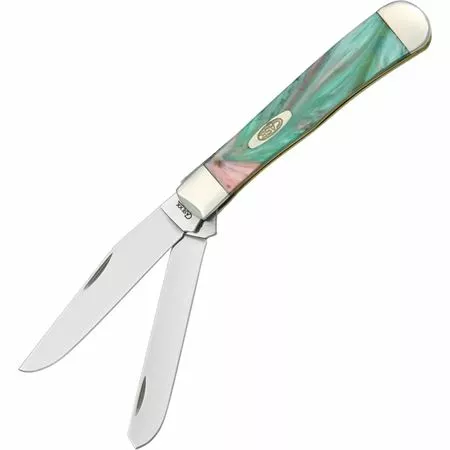 Case XX Knives Case 9254CS Trapper Coral Sea Pocket Knives With Corelon Handle