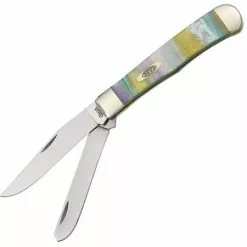Case XX Knives Case 9254RB Trapper Folding Pocket Knife With Rainbow Corelon Handle