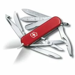 Swiss Army Knives Swiss Army 06386X4 Midnite MiniChamp Red Folding Pocket Knife With Red Handle
