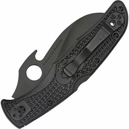 Spyderco Knives Spyderco 12SBBK2W Matriarch 2 Emerson Open Lockback Folding Pocket Knife With Black Nylon Handles - Image 3