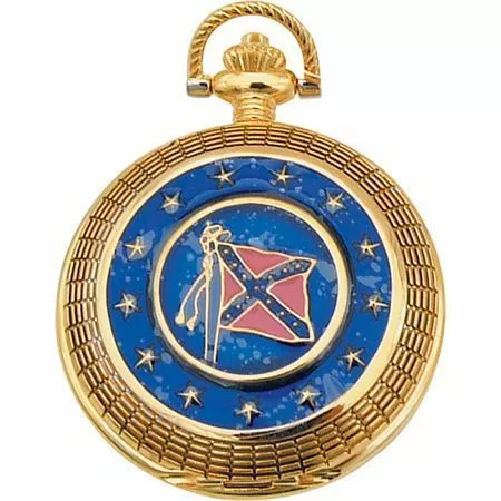 Infinity Pocket Watches 38 Confederate Generals Watch With Sculpted Cast Metal Case - Image 3
