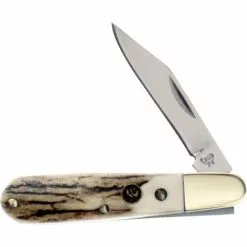 Hen & Rooster Knives Hen & Rooster 241DS Folder Stag Knife With Genuine Deer Stag Handle