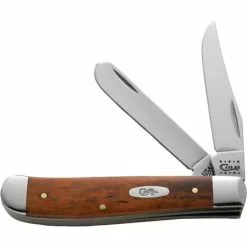 Case XX Knives Case 28700 Mini Trapper Folding Pocket Knife With Chestnut Bone Handle