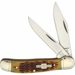 Rough Rider Knives Rough Rider 043 Copperhead Folding Pocket Knife With Jigged Bone Handle