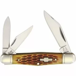 Rough Rider Knives Rough Rider 106 Whittler Folding Pocket Knife With Amber Bone Handle