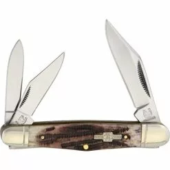 Rough Rider Knives Rough Rider 155 Whittler Folding Pocket Knife With Stag Bone Handle