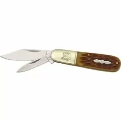 Rough Rider Knives Rough Rider 201 Barlow Folding Pocket Knife With Amber Bone Handle