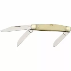 Rough Rider Knives Rough Rider 211 Stockman Folding Pocket Knife With White Bone Handle