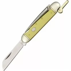 Rough Rider Knives Rough Rider 897 Marlin Spike Folding Pocket Knife With Yellow Synthetic Handle