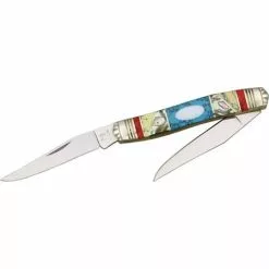 Rough Rider Knives Rough Rider 910 Stoneworx Muskrat Folding Pocket Knife With Stainless Steel Construction