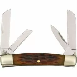 Rough Rider Knives Rough Rider 930 Miniature Congress Folding Pocket Knife With Amber Bone Handle