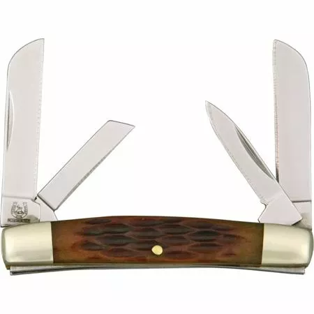 Rough Rider Knives Rough Rider 930 Miniature Congress Folding Pocket Knife With Amber Bone Handle