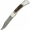 Damascus Knives Damascus 1020 Lockback Folding Pocket Damascus Steel Clip Blade Knife With Genuine Stag Handles