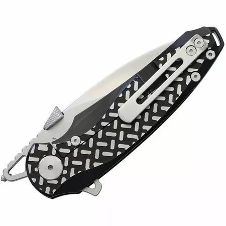 Krudo Knives Krudo 303 Revolute Framelock Knife With Black 420J2 Stainless Handle - Image 2