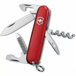 Swiss Army Knives Swiss Army 03803033X1 Sportsman Folding Pocket Knife With Red Handle