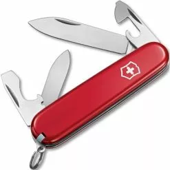 Swiss Army Knives Swiss Army 02503X3 Recruit Red Folding Pocket Knife With Red Handle