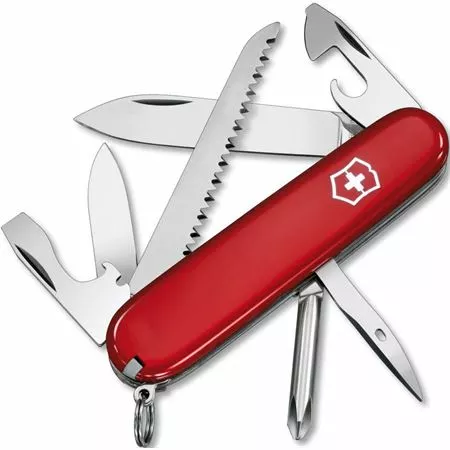 Swiss Army Knives Swiss Army 14613033X1 Hiker Folding Pocket Knife Pouch With Red Handle