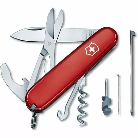 Swiss Army Knives Swiss Army 13405X1 Compact Folding Pocket Knife With Red Handle - Image 4