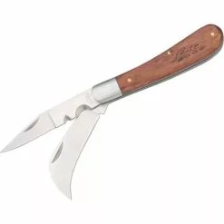 Rite Edge Knives Rite Edge 210595 Electrician''s Folding Pocket Knife With Wood Handle