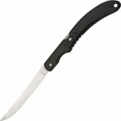 Rite Edge Knives Rite Edge 210815 Folding Fillet Lockback Pocket Stainless Flexible Filet Blade Knife With Black Composition Handle