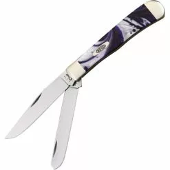 Case XX Knives Case 9254PP Trapper Folding Pocket Knife With Purple Passion Corelon Handle