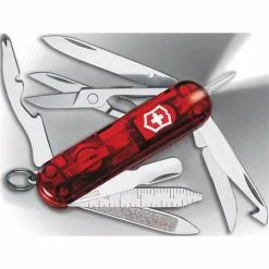 Swiss Army Knives Swiss Army 06386TRX1 Midnite Mini Champ Pocket Knife With Translucent Ruby Handle