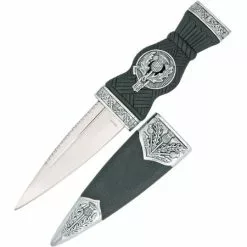 China Made 210549 Scottish Dirk Fixed Blade Knife With Black Composition Handle