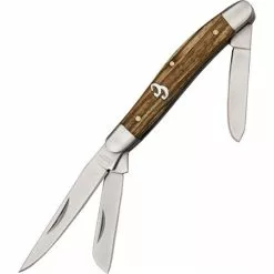Cattlemans Cutlery Cattlemans 0001ZW Sagebrush Stockman Folding Pocket Knife With Zebra Wood Handle