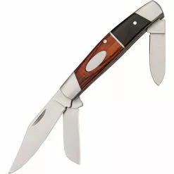 China Made 2109633 Stockman Folding Pocket Knife With Brown Wood Handle