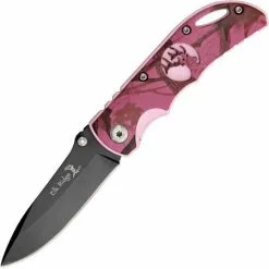 Elk Ridge Knives Elk Ridge 134PC Folder Pink Camo Linerlock Pocket Knife