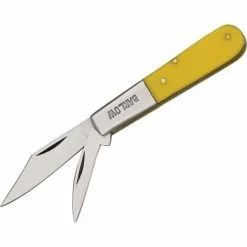 Pakistan Cutlery Pakistan 5023YW Barlow Folding Pocket Knife With Yellow Composition Handle