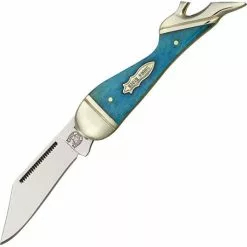 Rough Rider Knives Rough Rider 1269 Small Leg Folding Pocket Knife With Turquoise Bone Handle