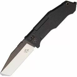 Mantis Knives Mantis 72A Folding Pry II Linerlock Pocket Black Finish Stainless Blade Knife With Black G-10 Handles