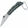 China Made M1855 Keychain Black Part Serrated Blade Lockback Folding Pocket Knife
