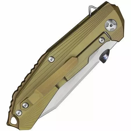 Defcon Blade Works 53442 Atlas Framelock Knife Gold - Image 2