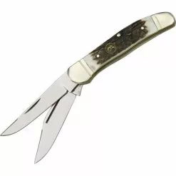 Hen & Rooster Knives Hen & Rooster 232DS Copperhead Folding Pocket Knife With Deer Stag Handle
