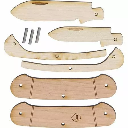 JJ's Knife Kit 5 Two Blade Canoe Folding Pocket Knife Kit - Image 2
