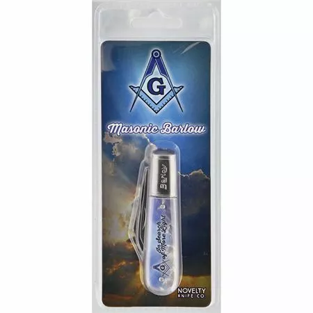 Novelty Cutlery Novelty 282 Masonic Barlow Folding Pocket Knife With Stainless Constrution Blade - Image 2
