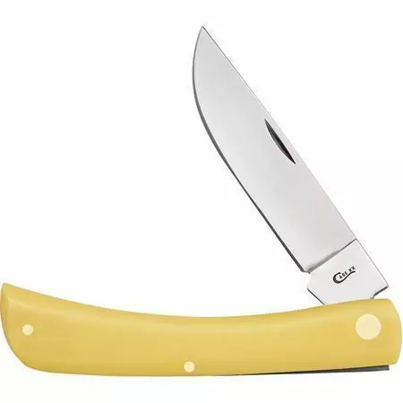 Case XX Knives Case 00038 Sod Buster Folding Pocket Knife With Yellow Smooth Synthetic Handle - Image 2